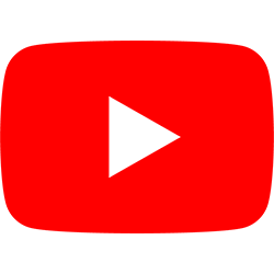 Rotes YouTube-Logo mit weißem Play-Symbol